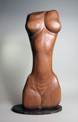 Marg Moll, Akt, Holz, H 69,5 cm, 1956